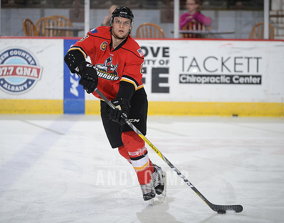 Keegan Kanzig of the Adirondack Thunder