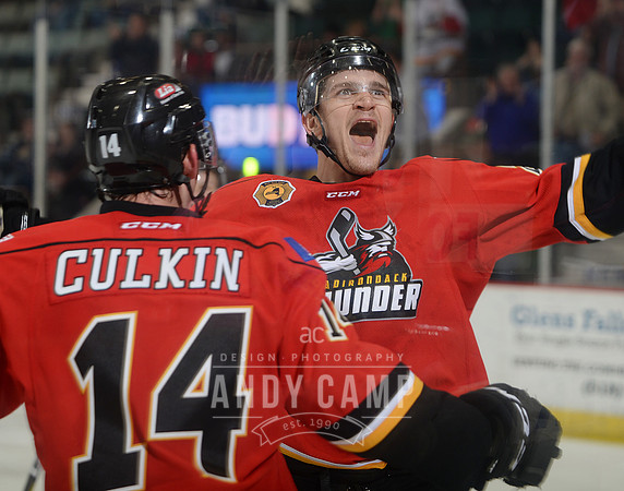 Gunnar Hughes celebrates a goal!