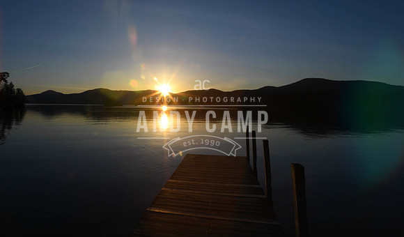 Sunrise over Lake George from Huddle Beach in Bolton Landing