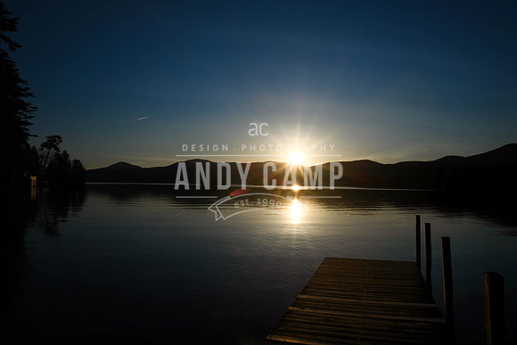 Sunrise over Lake George from Huddle Beach in Bolton Landing